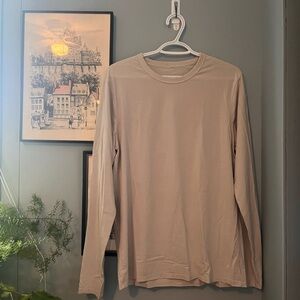 Lululemon Men's Beige Long Sleeve Shirt